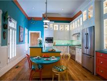 کابینت آشپزخانه آبی فیروزه ای- انواع تناژ ها و ترکیب رنگ ها